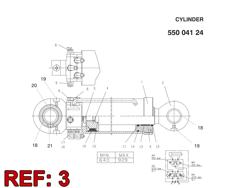 26419168 264 191 68 Cover, Front - Sandvik Technical Drawing