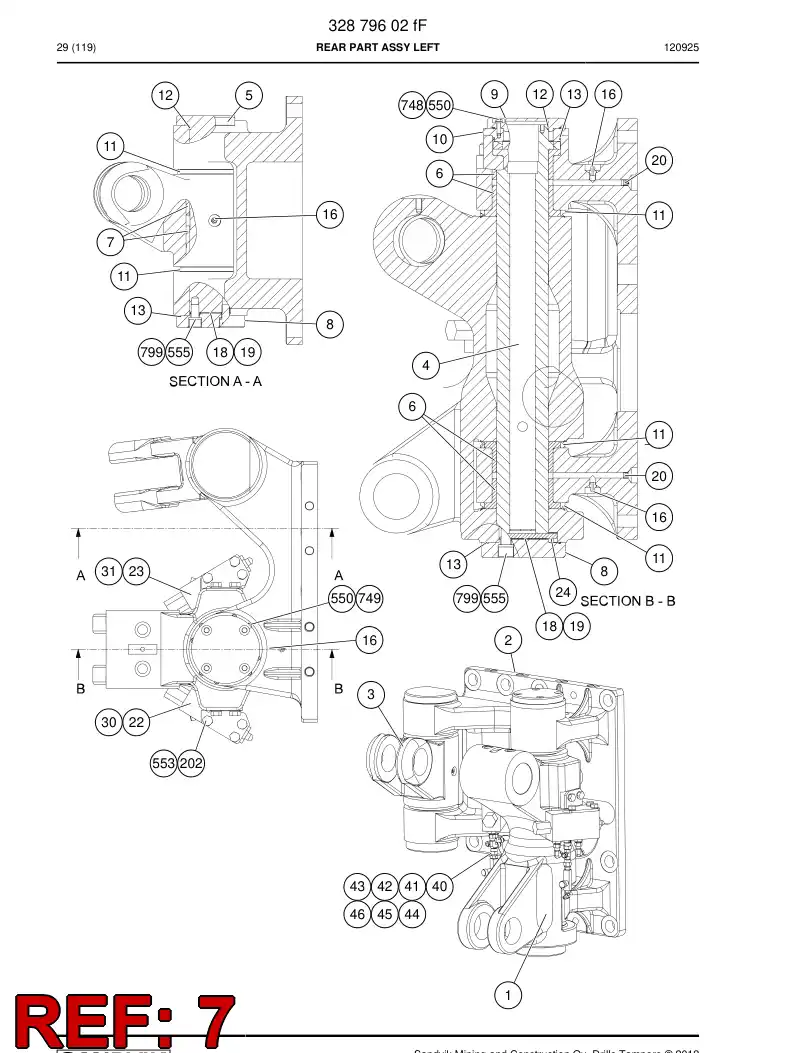 26424018e 264 240 18e Bushing, Bearing - Sandvik Technical Drawing