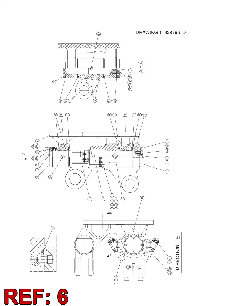 26433168 264 331 68 FLANGE BEARING L=50 - Sandvik Technical Drawing
