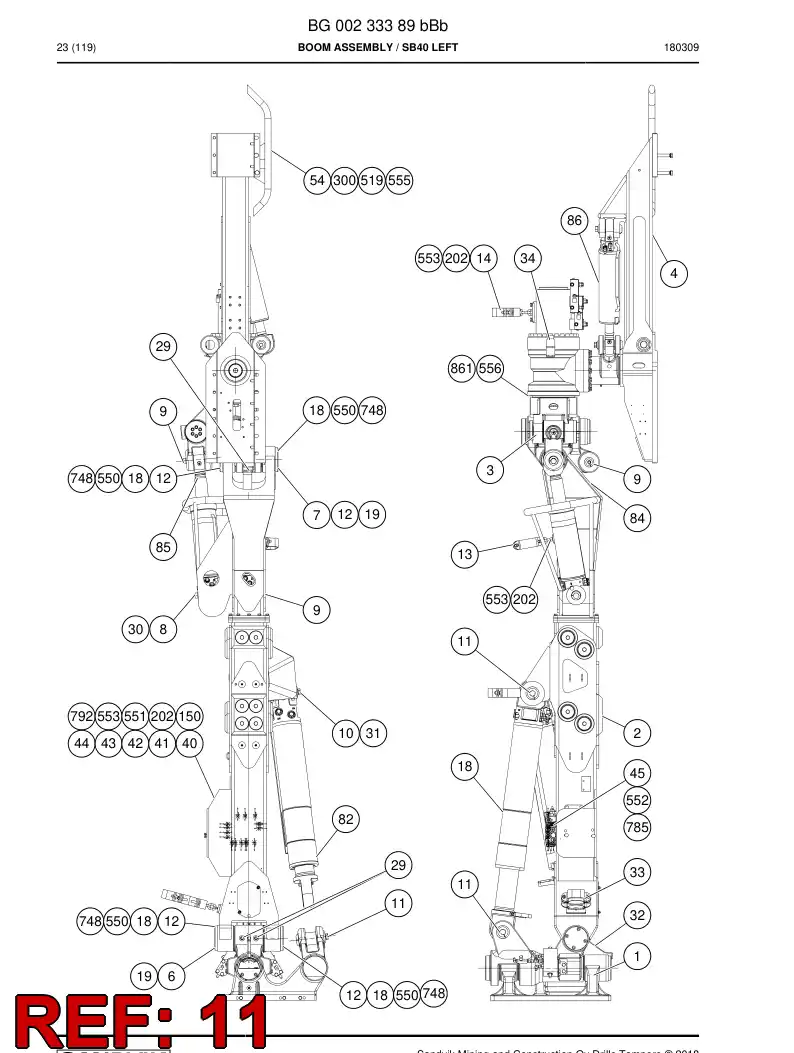 26438801c 264 388 01c PIN, CNICO - Sandvik Technical Drawing