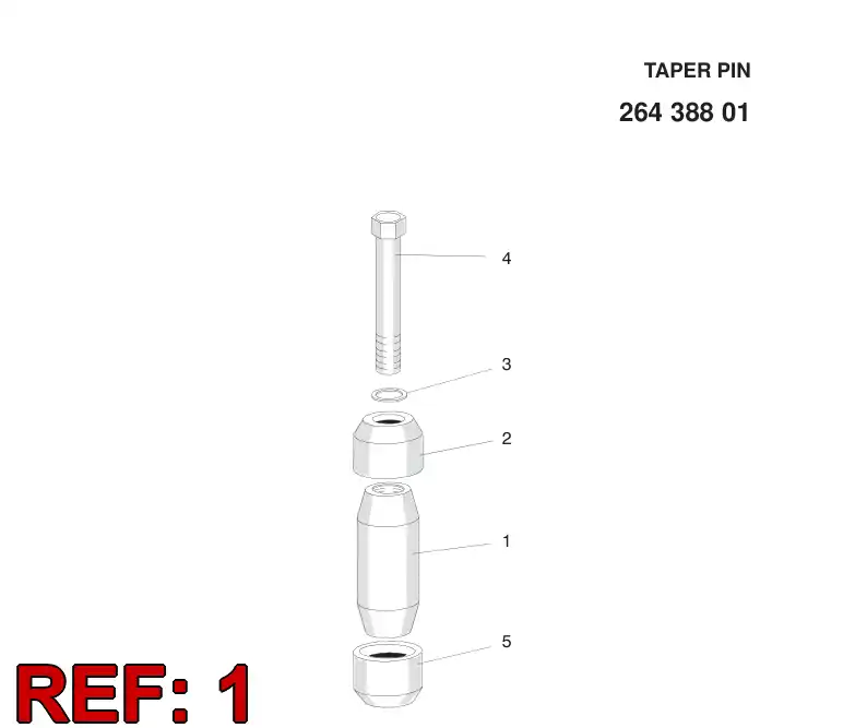 26439098 264 390 98 PIN - Sandvik Technical Drawing