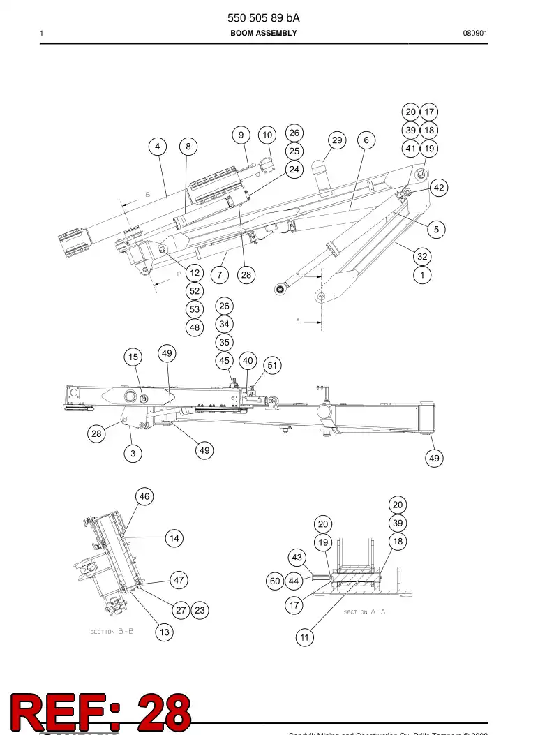 26439118 264 391 18 Conical bushing - Sandvik Technical Drawing