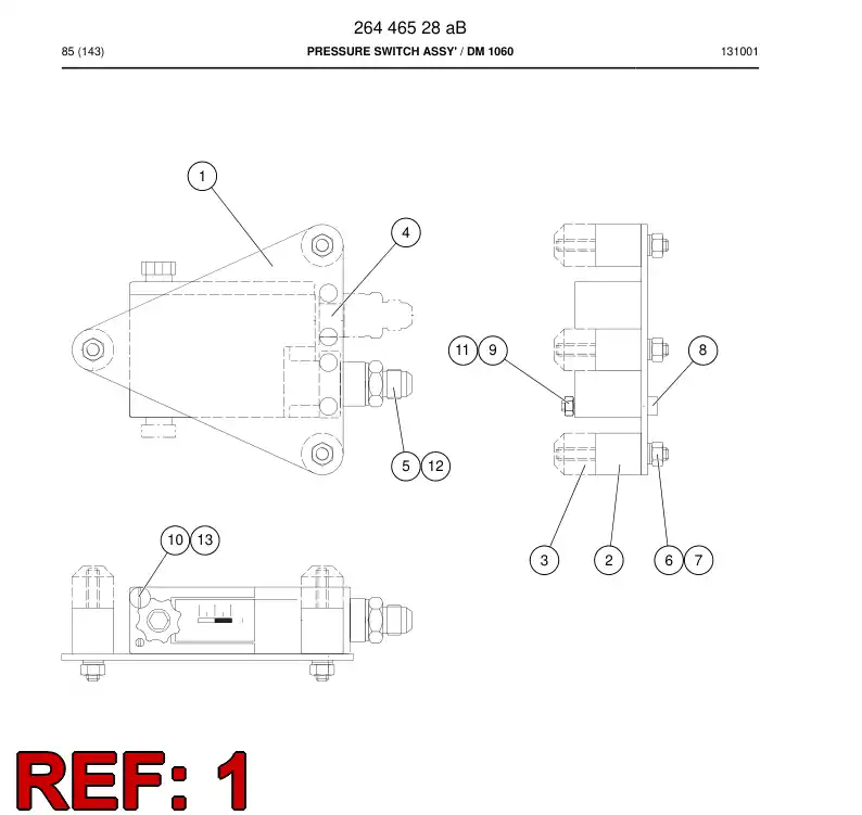 26445778b 264 457 78b Bracket - Sandvik Technical Drawing