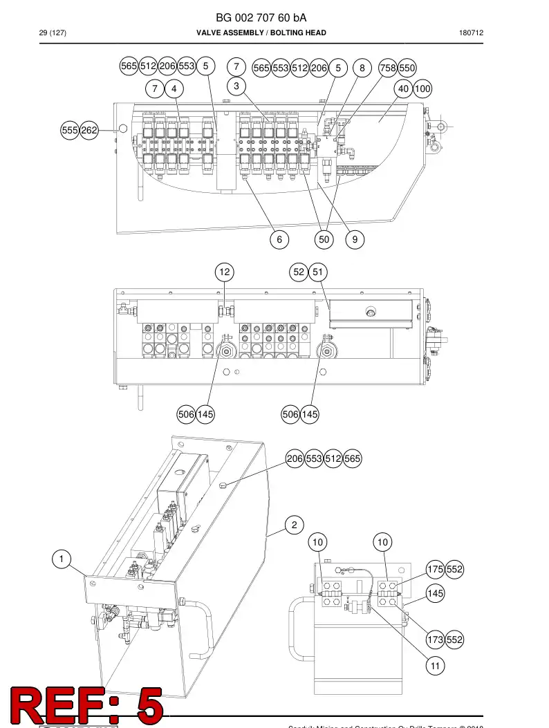 26462958a 264 629 58a BRACKET - Sandvik Technical Drawing