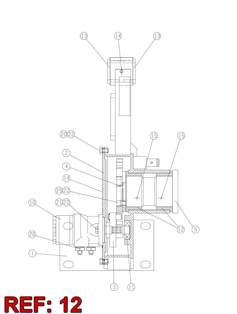 26474208 264 742 08 Bearing bushing - Sandvik Technical Drawing