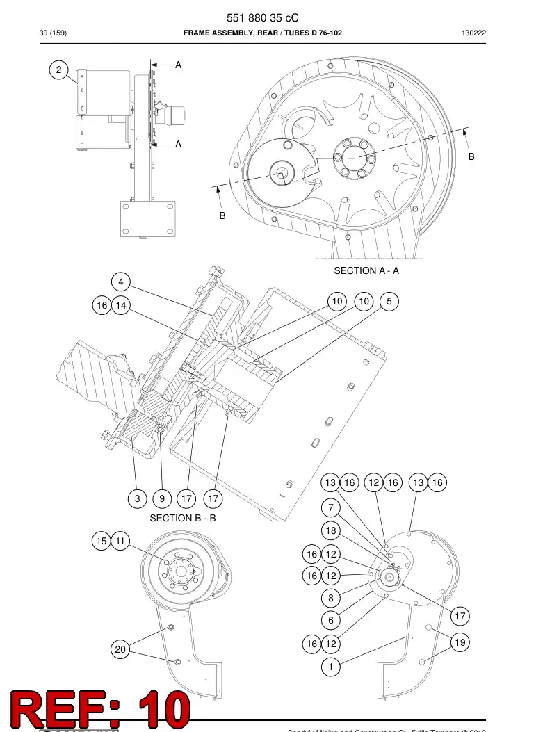 26474208b 264 742 08b Bushing, Bearing - Sandvik Technical Drawing