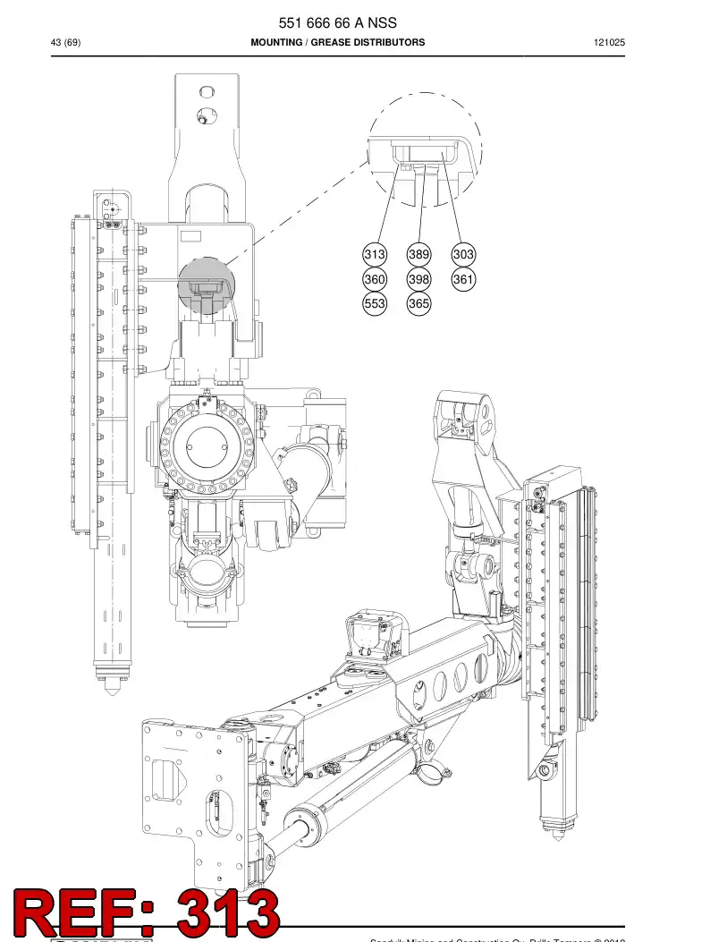 26503888 265 038 88 Cover - Sandvik Technical Drawing