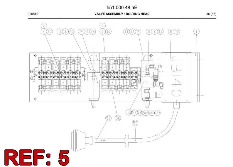 26514008 265 140 08 BRACKET - Sandvik Technical Drawing