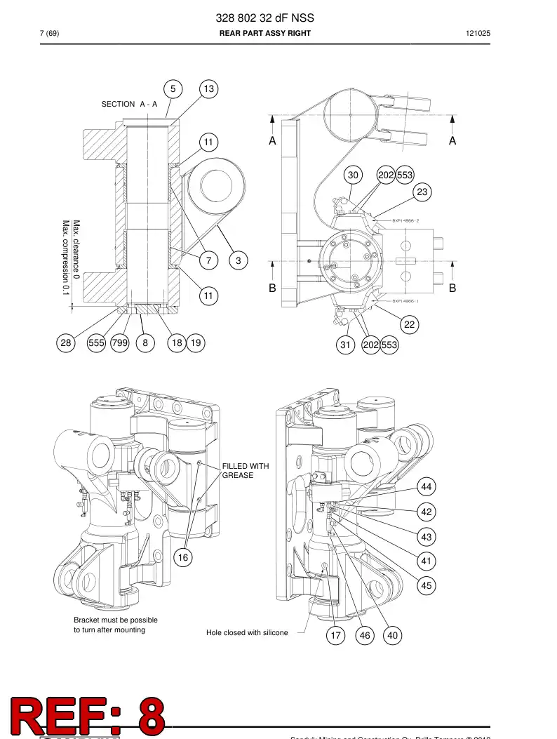 26519178 265 191 78 COVER - Sandvik Technical Drawing