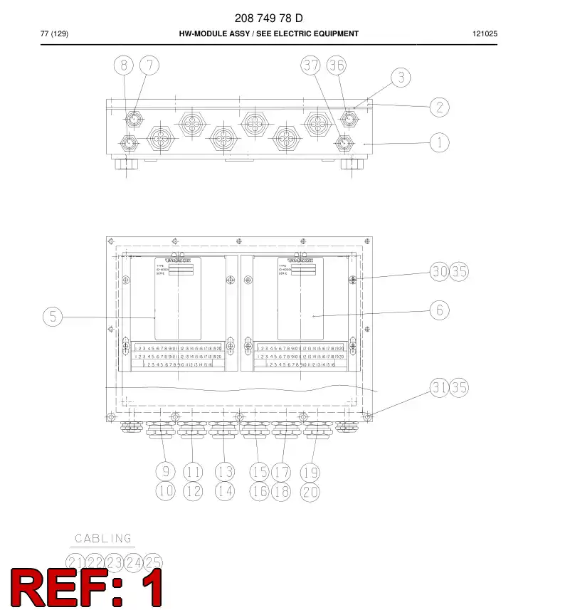 26551648 265 516 48 FRAME - Sandvik Technical Drawing