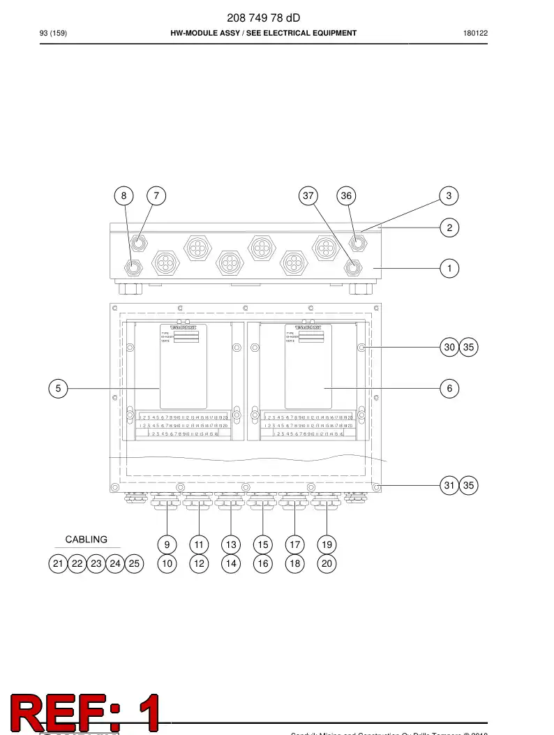26551648b 265 516 48b Frame - Sandvik Technical Drawing