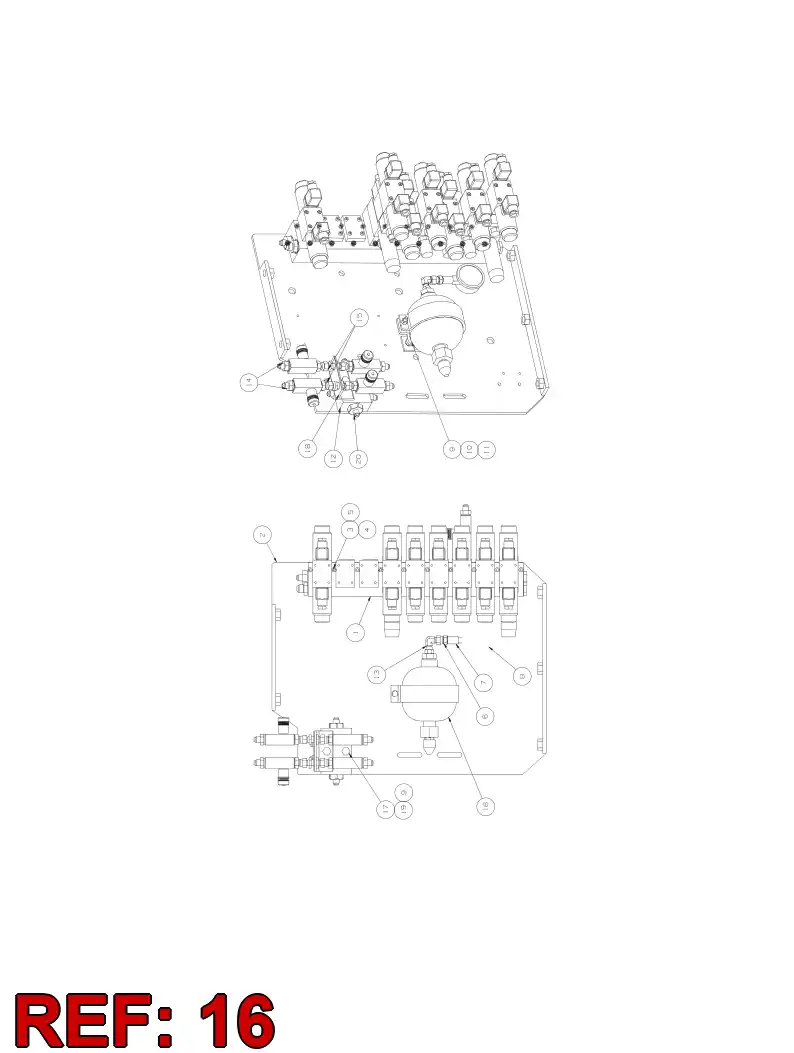 26557292 265 572 92 Pressure accumulator - Sandvik Technical Drawing