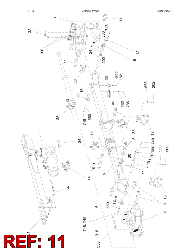 26562681 265 626 81 TAPER PIN - Sandvik Technical Drawing
