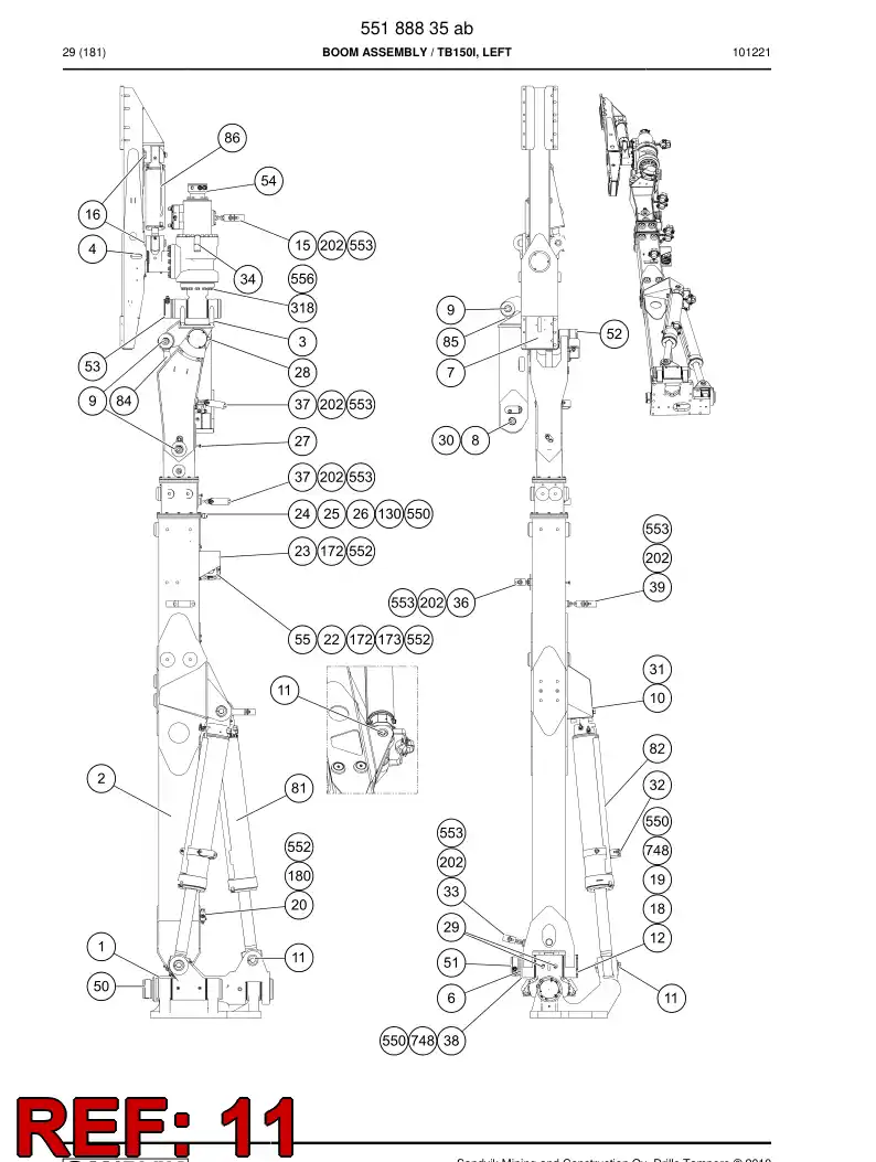 26562681a 265 626 81a Taper pin - Sandvik Technical Drawing