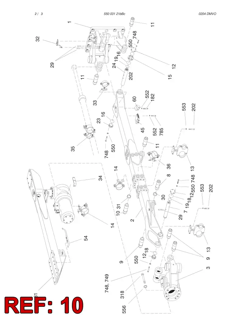 26562682 265 626 82 TAPER PIN - Sandvik Technical Drawing