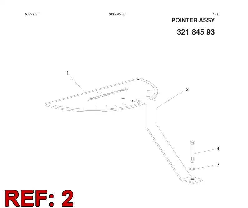 26575481 265 754 81 POINTER - Sandvik Technical Drawing