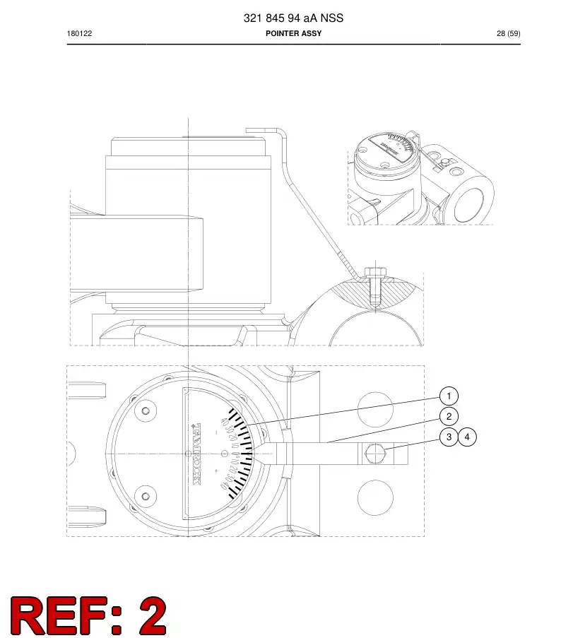 26575482d 265 754 82d POINTER - Sandvik Technical Drawing