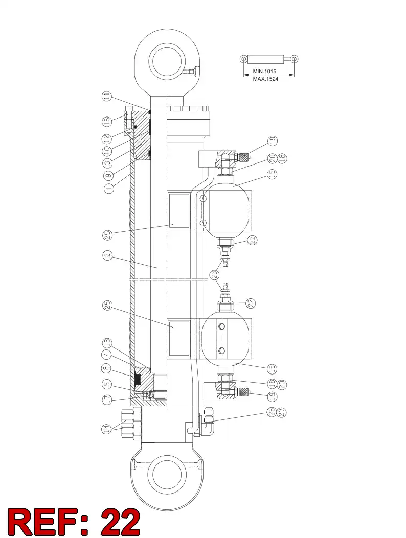 26583928 265 839 28 CONNECTION PART - Sandvik Technical Drawing