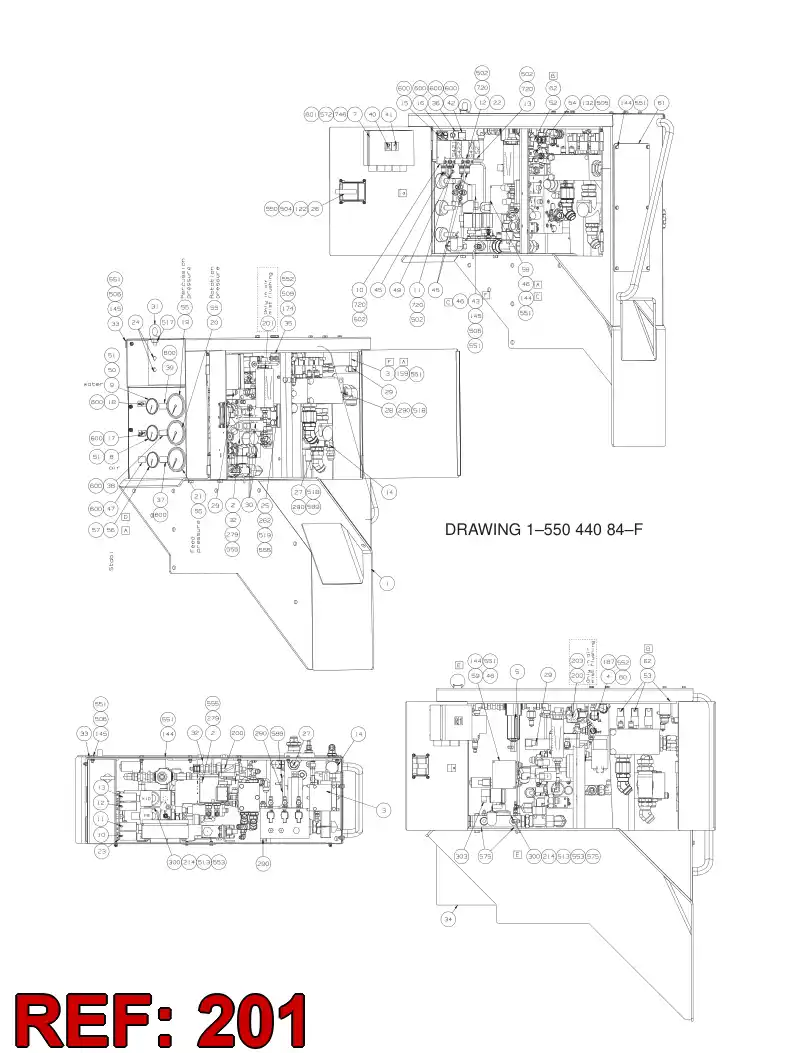 26596441 265 964 41 FLOW METER ASSY - Sandvik Technical Drawing
