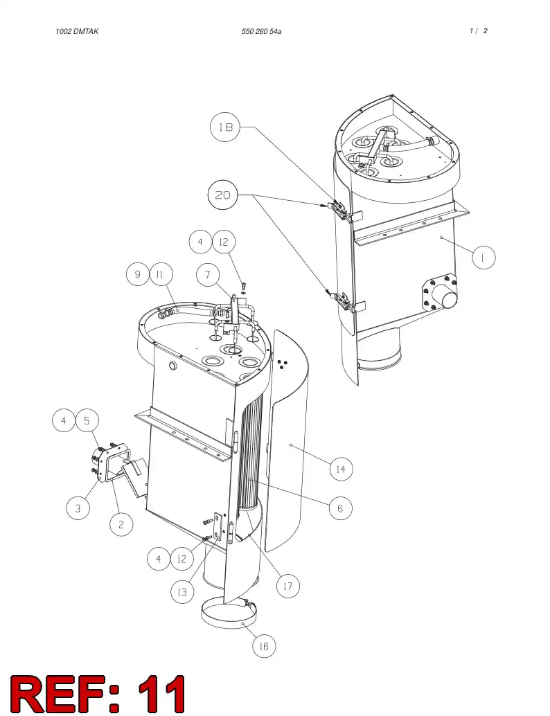 28067630 280 676 30 Clamp, Hose - Sandvik Technical Drawing
