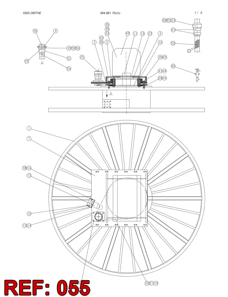 28068360 280 683 60 HOSE CLAMP - Sandvik Technical Drawing