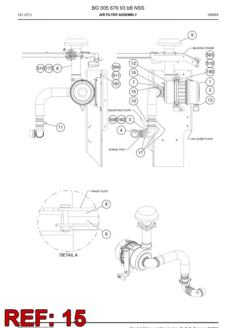28068490 280 684 90 BRIDA - Sandvik Technical Drawing