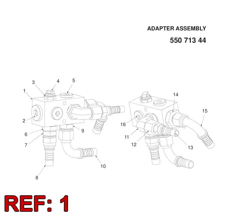 28901298 289 012 98 BLOQUE, DISTRIBUIDOR - Sandvik Technical Drawing