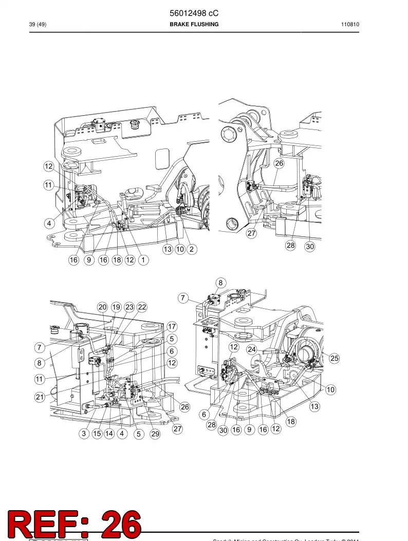 29422301 294 223 01 Hydraulic hose - Sandvik Technical Drawing