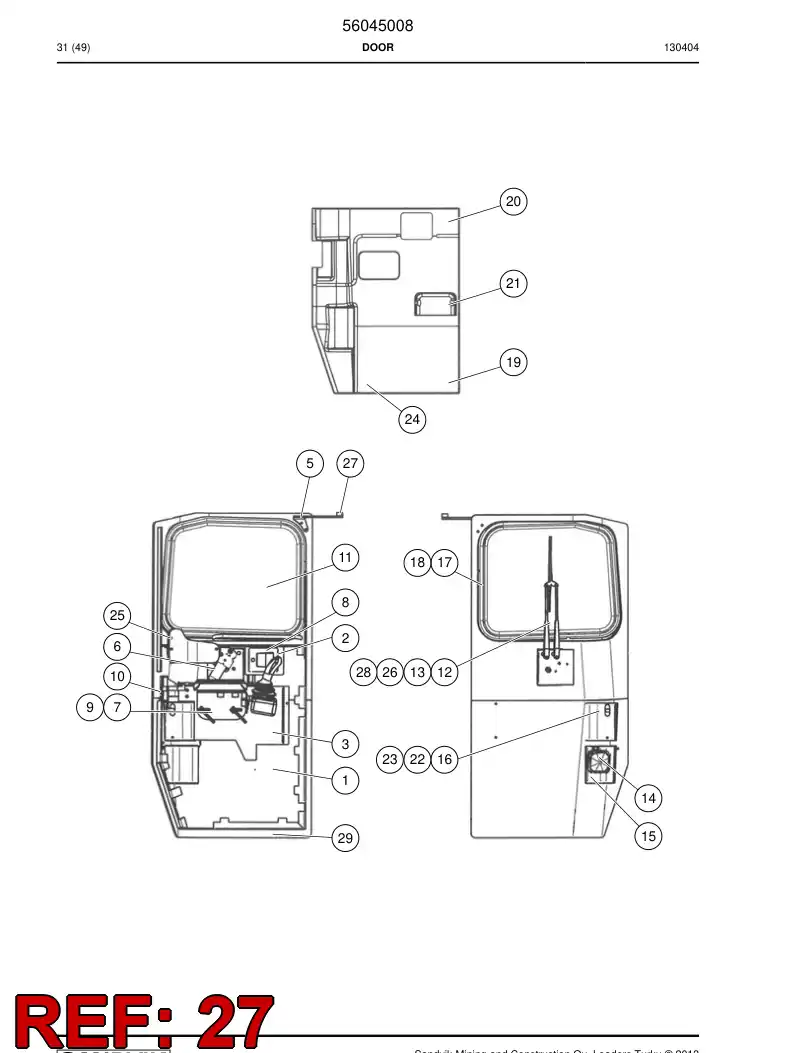 29430432 294 304 32 Limiter - Sandvik Technical Drawing