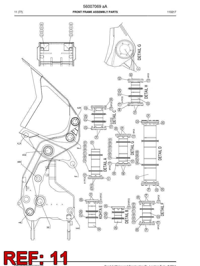 29500290 295 002 90 Flange - Sandvik Technical Drawing