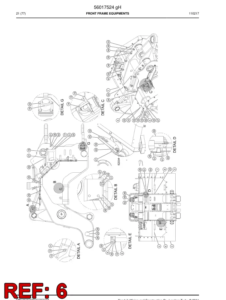 29500440 295 004 40 Mud guard - Sandvik Technical Drawing