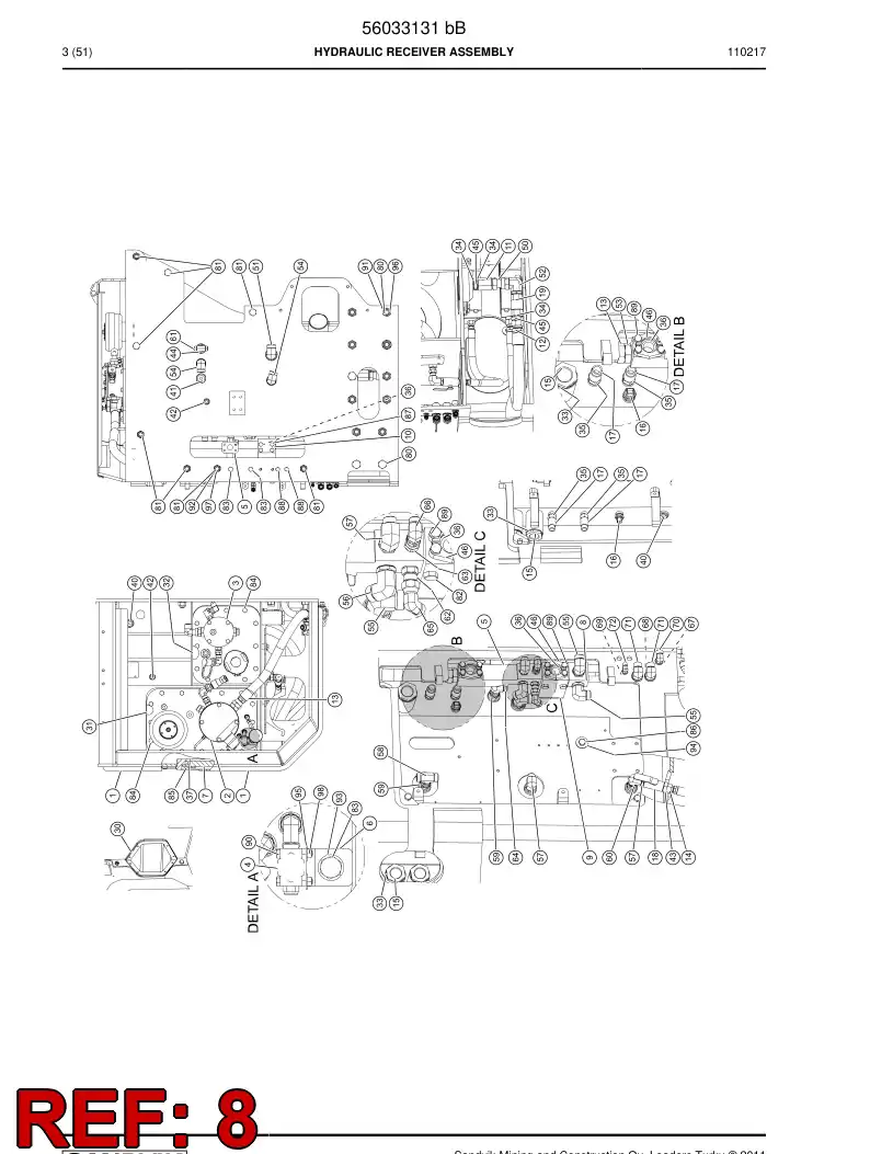 29503050 295 030 50 Adapter (hydraulic) - Sandvik Technical Drawing