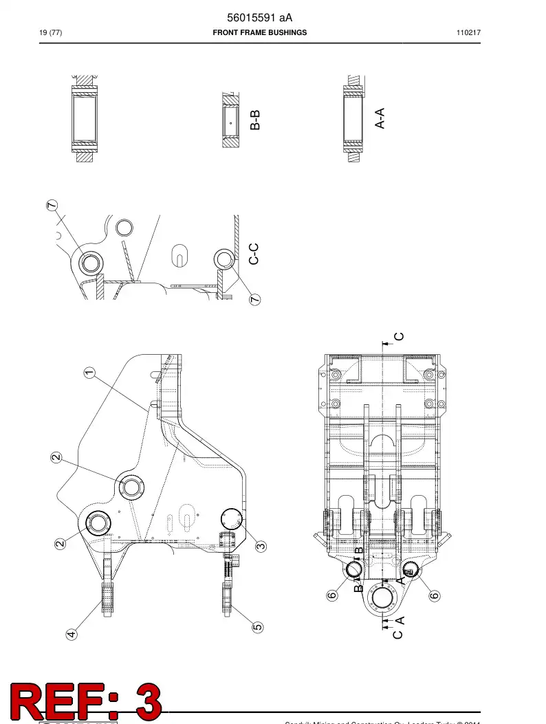 29503280 295 032 80 Bushing - Sandvik Technical Drawing
