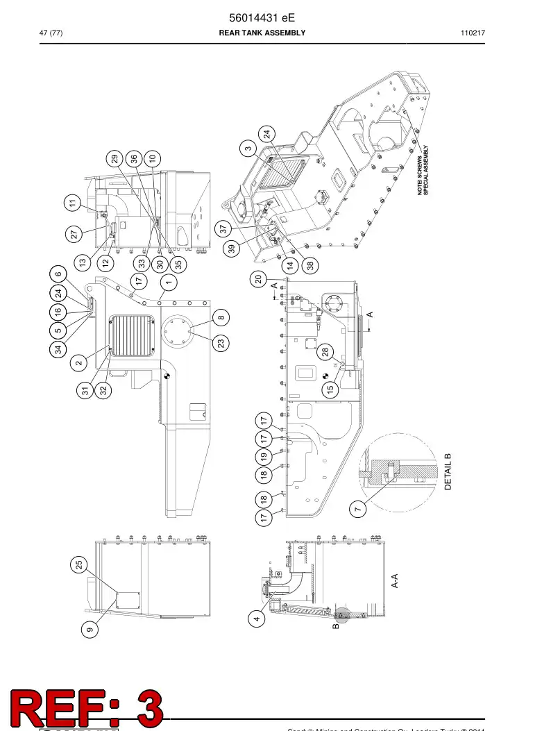 29503890 295 038 90 Mounting piece - Sandvik Technical Drawing