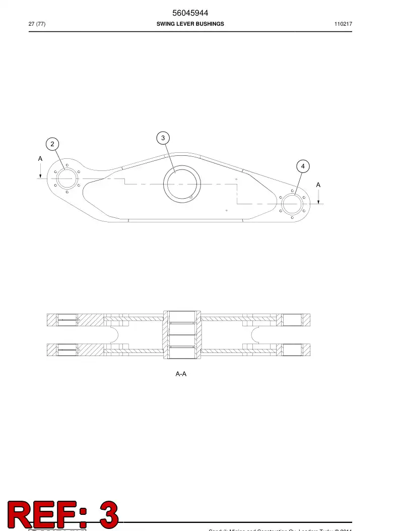 29503930 295 039 30 Bushing - Sandvik Technical Drawing