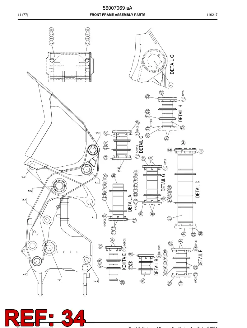 29503950 295 039 50 Ring - Sandvik Technical Drawing