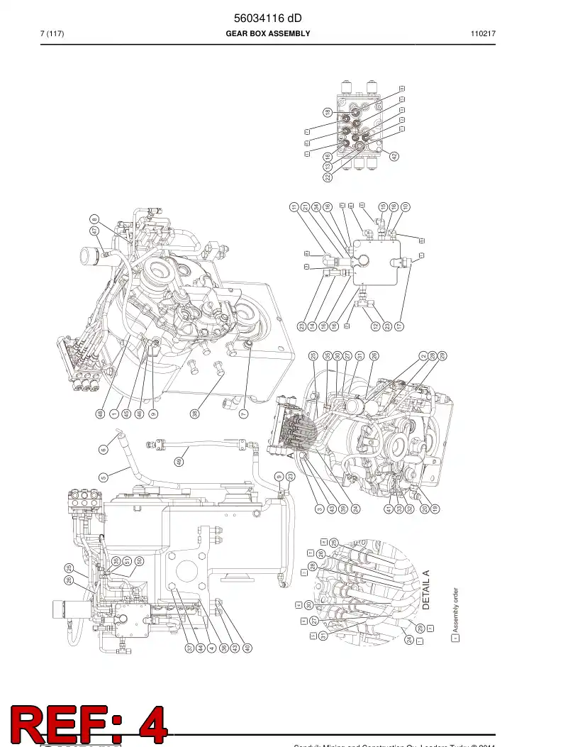 29505700 295 057 00 Plate lug - Sandvik Technical Drawing