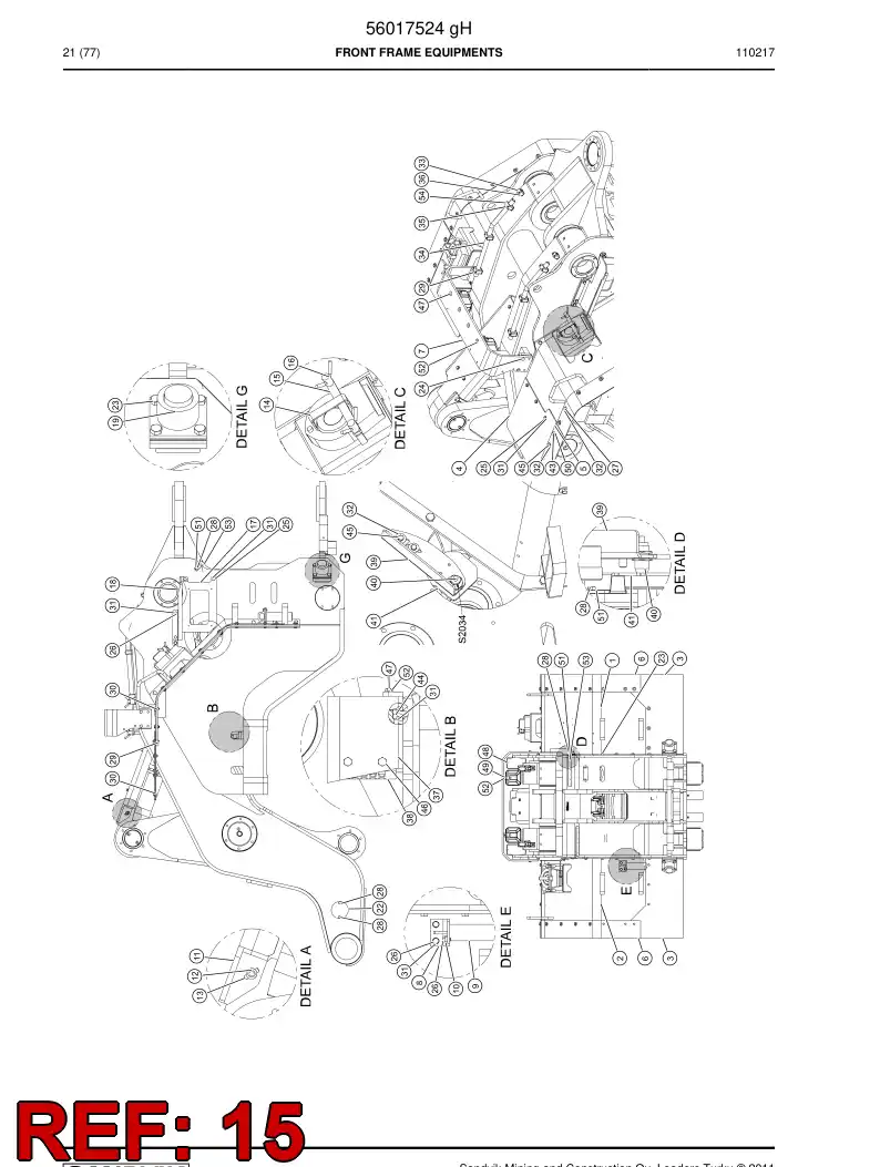 29505720 295 057 20 Plate, Locking - Sandvik Technical Drawing