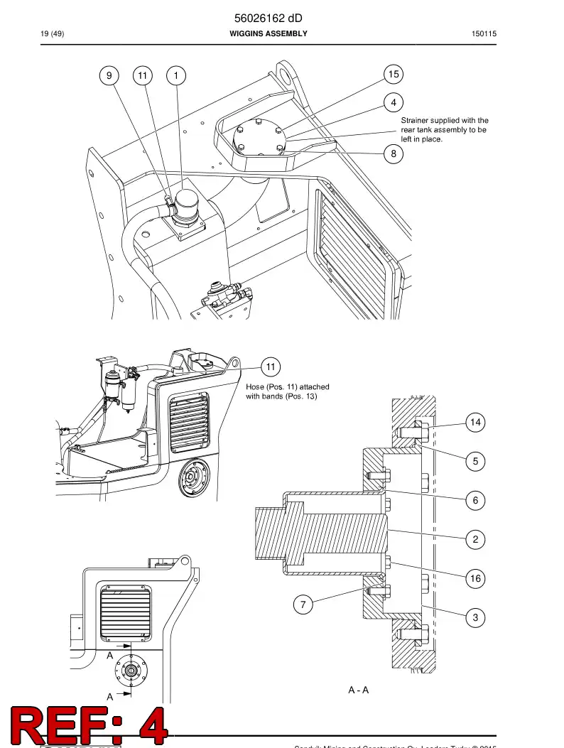29520365 295 203 65 Flange - Sandvik Technical Drawing