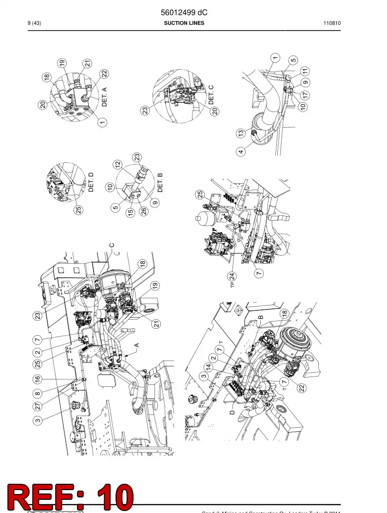 29521398 295 213 98 Extension plate - Sandvik Technical Drawing