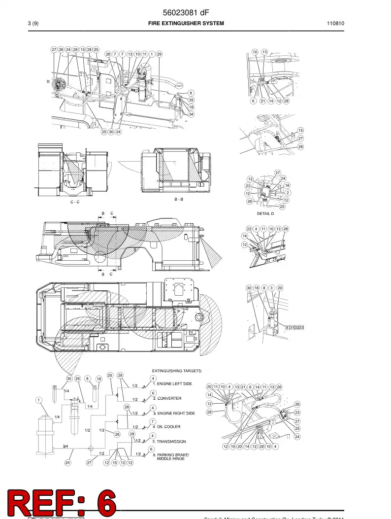 29601857 296 018 57 Plate, Mounting - Sandvik Technical Drawing