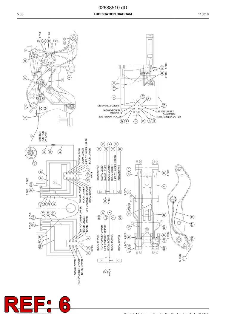 29601906 296 019 06 Plate - Sandvik Technical Drawing