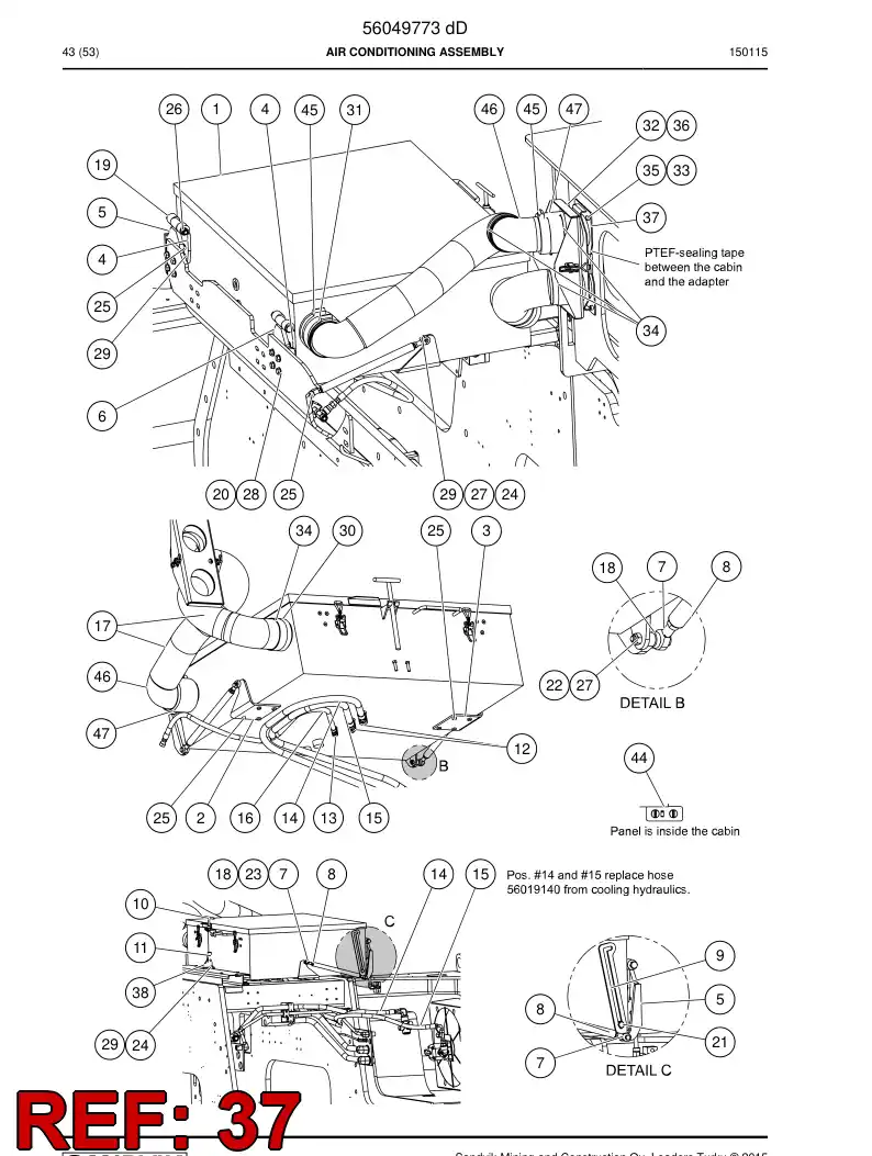 29602141 296 021 41 Block, Distribution - Sandvik Technical Drawing