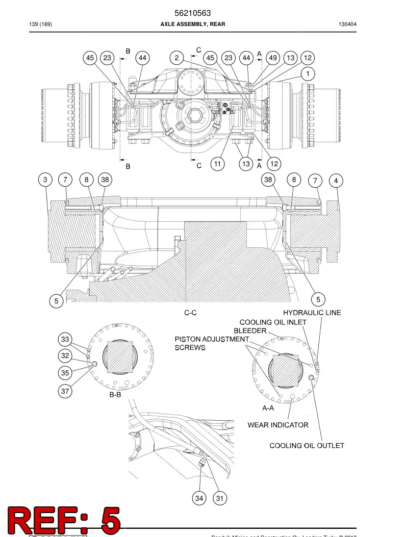 29602647 296 026 47 Flange - Sandvik Technical Drawing