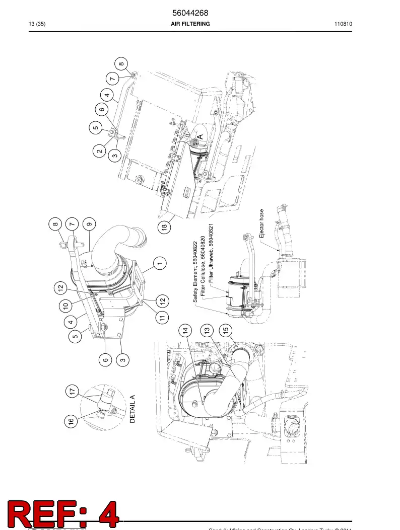 29602680 296 026 80 Reaction bar - Sandvik Technical Drawing