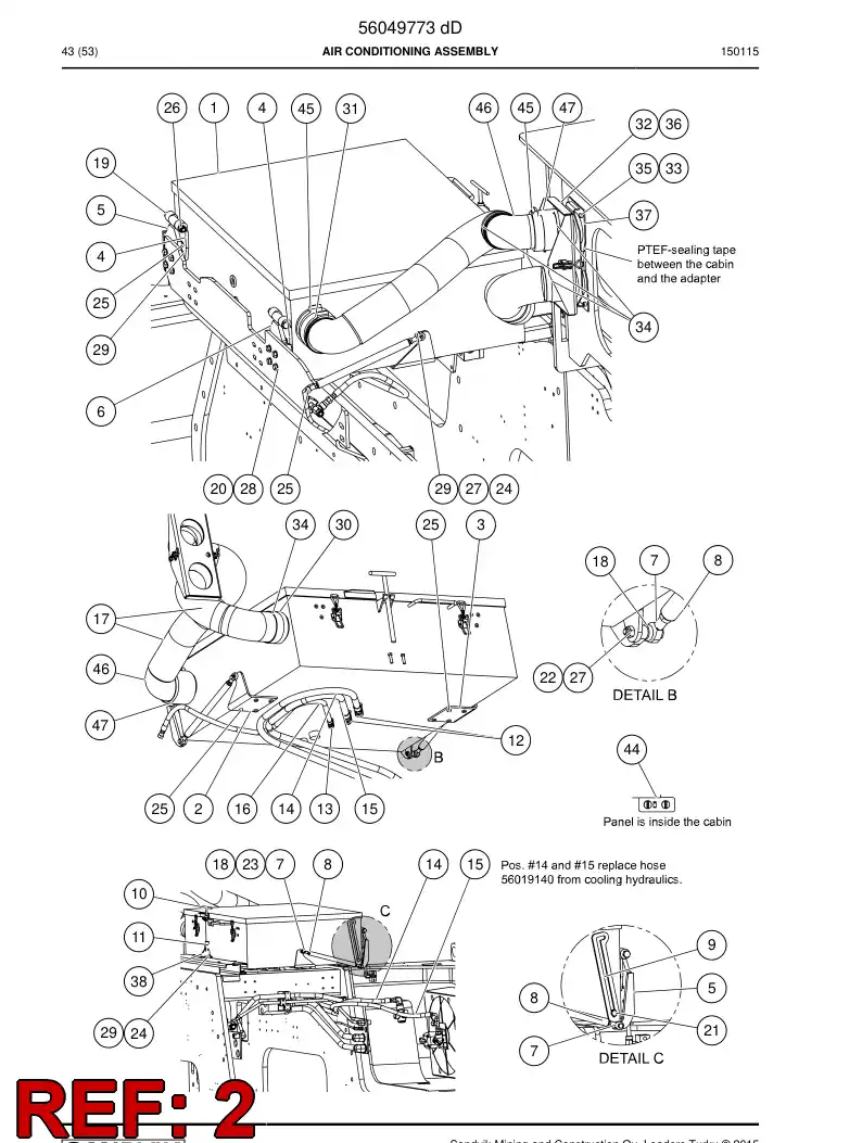 29602714 296 027 14 Fastener - Sandvik Technical Drawing