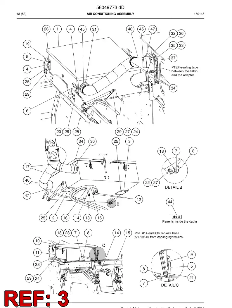 29602715 296 027 15 Fastener - Sandvik Technical Drawing