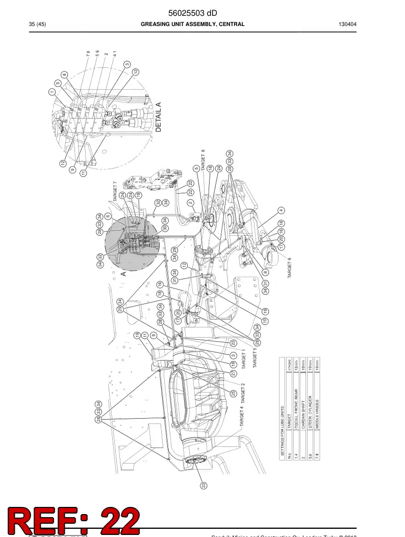 29603427 296 034 27 Hose, Hydraulic - Sandvik Technical Drawing