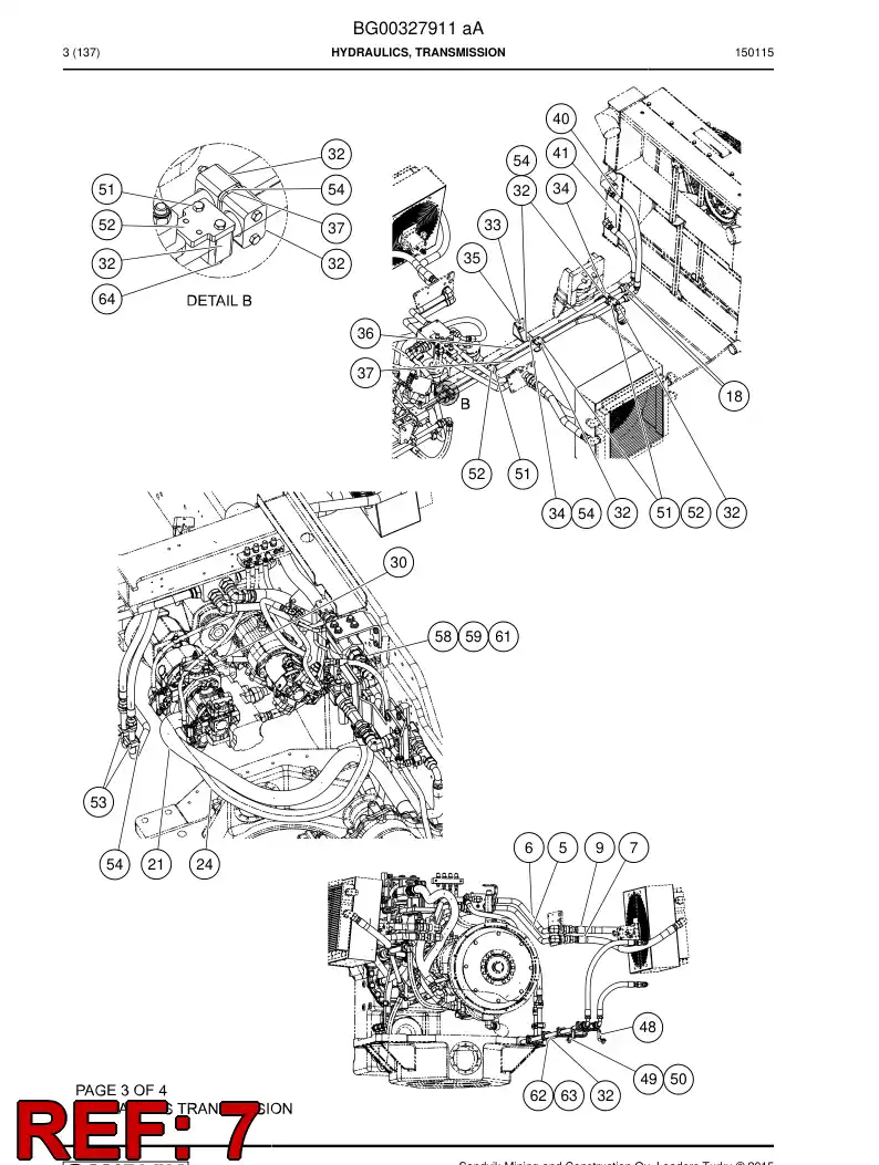 29603504 296 035 04 Hydraulic hose - Sandvik Technical Drawing