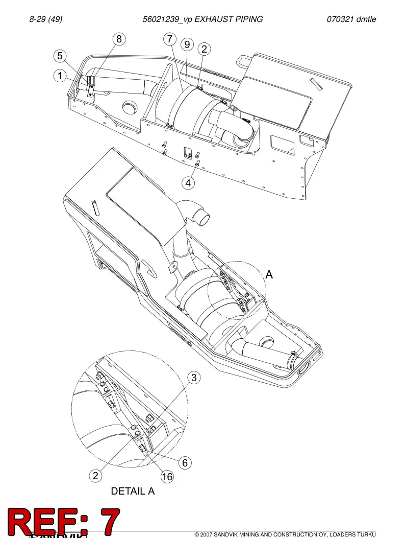 29603963 296 039 63 Band - Sandvik Technical Drawing